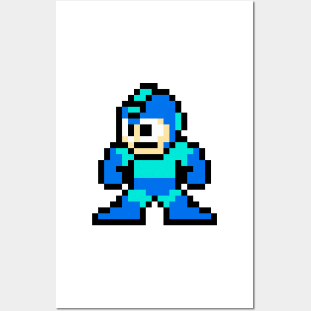 Retro Mega Man Sprite Wall Art by SpriteGuy95